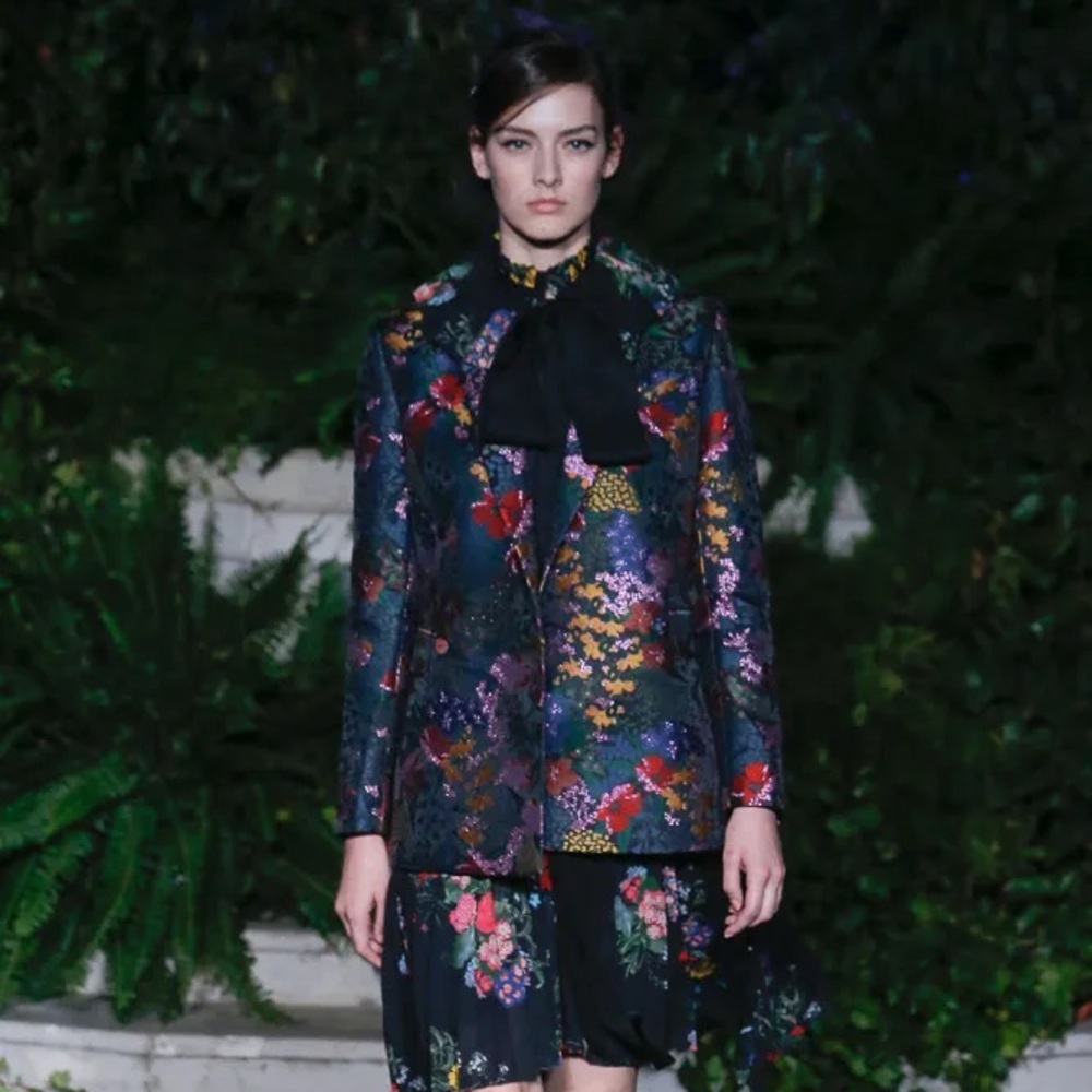 Erdem X H&M jacquard blazer